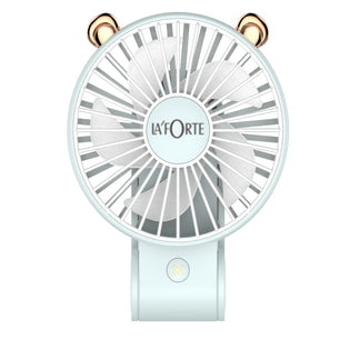 La' Forte Foldable Portable Usb/Battery Fan Blue Color