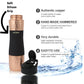 LA' FORTE Pure Copper Water Bottle with Shaker Lid