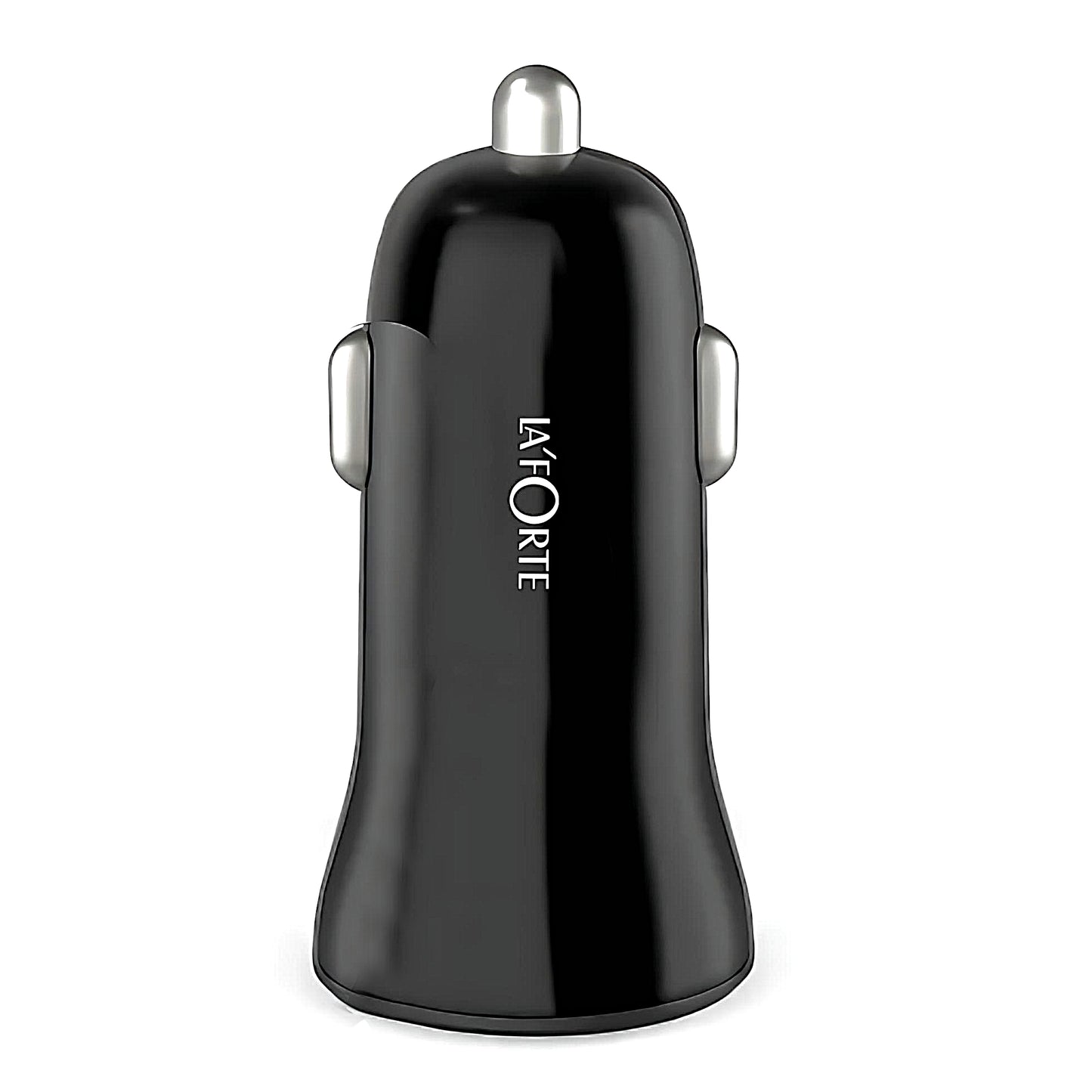 LA' FORTE Dual Port Car Charger 2.4 Amps with Type C Cable