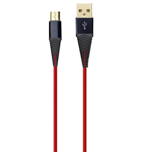 La' Forte Silicone Micro USB Cable with Gold Plated Connector -1.5 mtr