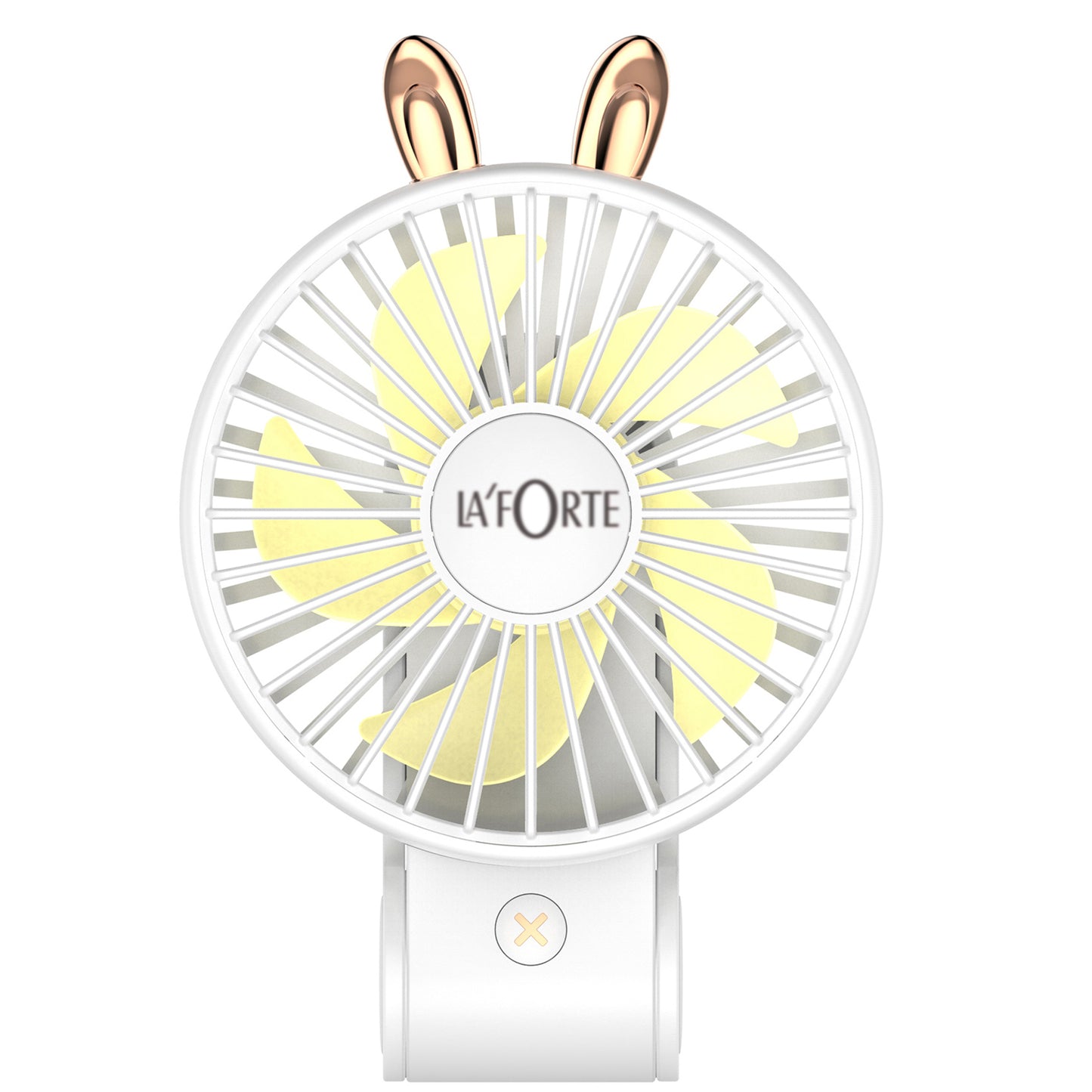 La' Forte Foldable Portable Usb/Battery Fan (White) Main Image