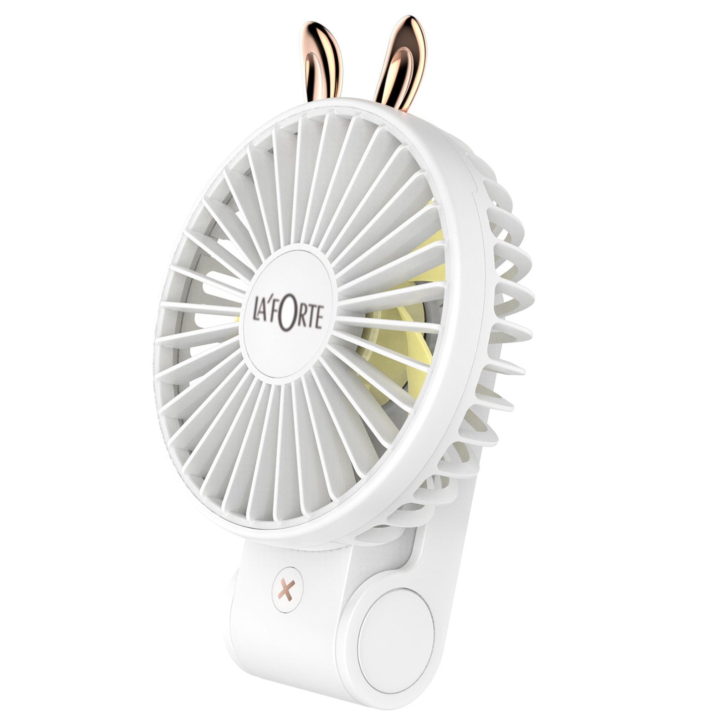 La' Forte Foldable Portable Usb/Battery Fan (White) Main Image